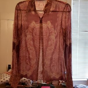 Elie Tahari | Exotic Paisley Print Silk Blouse